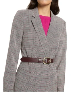 Kumru Leather Belt In Red -Myer Clothing Shop 985286170 3 720x928