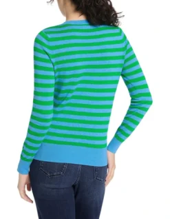 Keep Up With The Stripe Knit In Blue Multi -Myer Clothing Shop 985294360 4 720x928