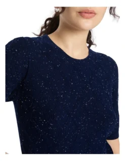 Speckled Away Knit In Navy 6 Speckled Away Knit In Navy -Myer Clothing Shop 985294990 3 720x928