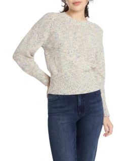 Don't Tell Me Knit In Ivory Multi