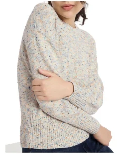 Don't Tell Me Knit In Ivory Multi -Myer Clothing Shop 985300030 3 720x928