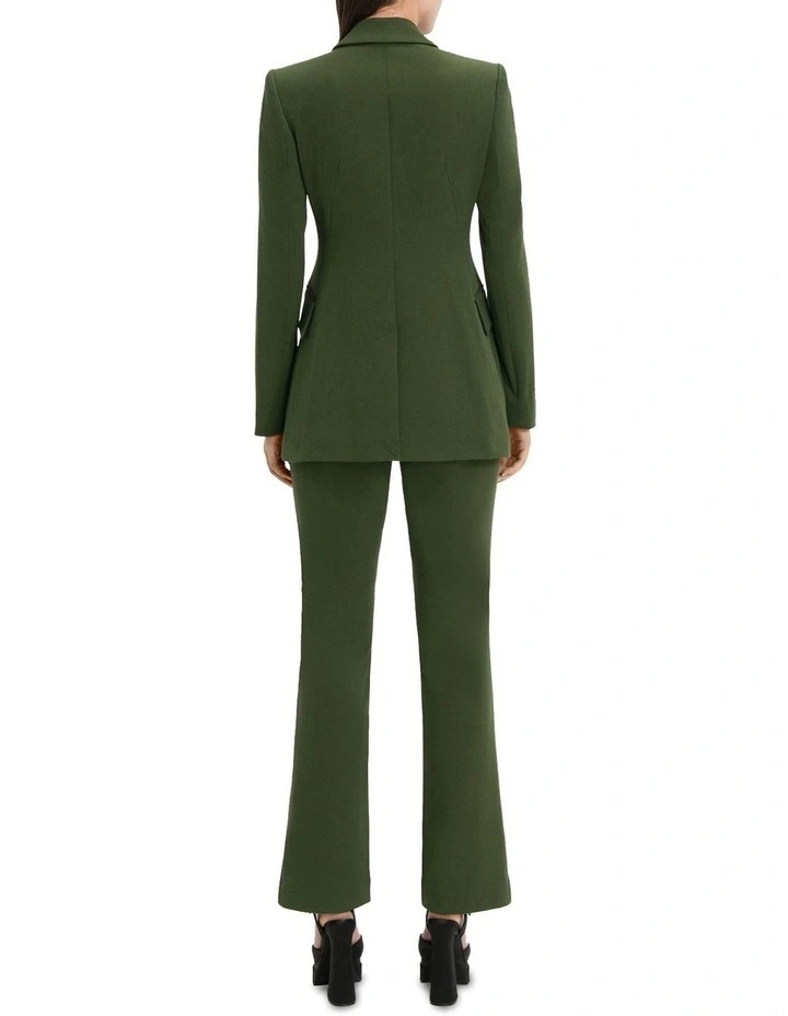Classic Single Button Blazer In Green 2 Classic Single Button Blazer In Green - Image 2