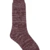 Recycled Slouch Sock In Red