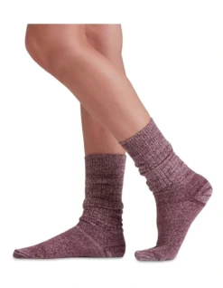 Recycled Slouch Sock In Red -Myer Clothing Shop 985606930 985633480 3 720x928