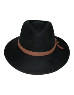 Cortina Fedora Hat In Black -Myer Clothing Shop 985607290 3 720x928