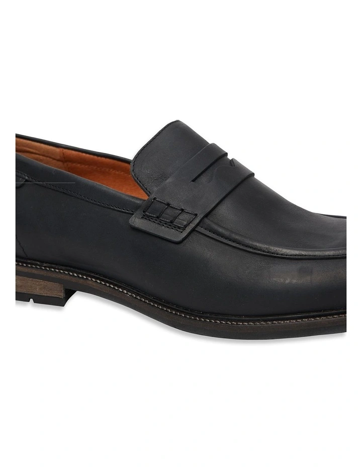 Portobello Mocc Slip On Loafer In Black 5 Portobello Mocc Slip On Loafer In Black - Image 5