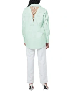 In My Time Shirt In Green -Myer Clothing Shop 985622590 3 720x928