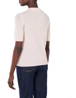 Cashmere Tee In Pink 5 Cashmere Tee In Pink -Myer Clothing Shop 985635550 3 720x928