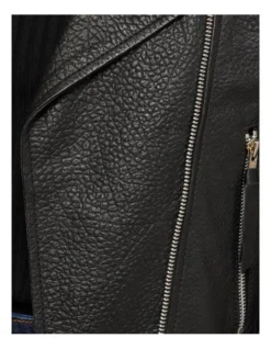 Oxford Sandy Textured Leather Jacket In Black -Myer Clothing Shop 986067910 6 720x928