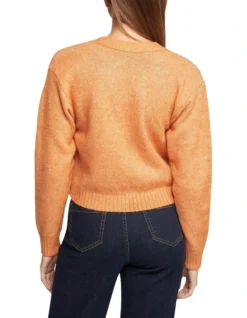 Oxford Petra Crop Cardigan In Orange -Myer Clothing Shop 986069170 3 720x928