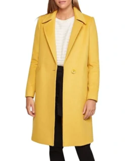 Oxford Sunny Wool Rich Coat In Yellow -Myer Clothing Shop 986076550 5 720x928