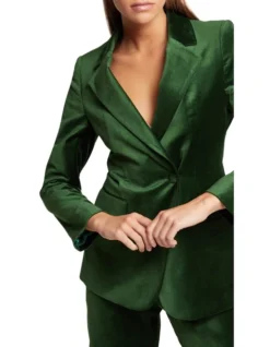 Oxford Raffi Velvet Jacket In Irish Green -Myer Clothing Shop 986078170 4 1 720x928