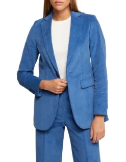 Oxford Lola Corduroy Jacket In Blue