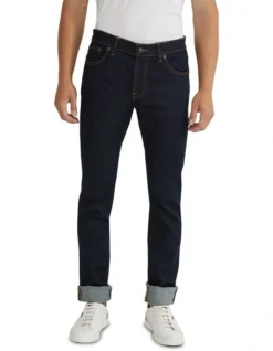 Oxford Leo Indigo Denim Jeans In Navy