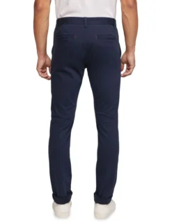 Oxford Stretch Skinny Fit Chinos In Navy -Myer Clothing Shop 986192740 3 720x928