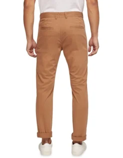 Oxford Danny Casual Organic Cotton Chinos In Brown -Myer Clothing Shop 986193640 3 720x928