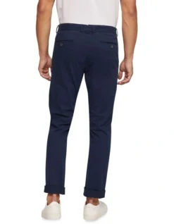 Oxford Luka Stretch Casual Pants In Blue -Myer Clothing Shop 986193910 3 720x928
