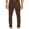 Oxford Luka Stretch Casual Pants In Brown