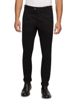 Oxford Luka Stretch Casual Pants In Black