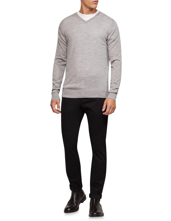 Oxford Luka Stretch Casual Pants In Black 5 Oxford Luka Stretch Casual Pants In Black - Image 5