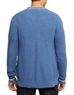 Oxford Cavill Cable Cardigan In Blue -Myer Clothing Shop 986195350 3 1 720x928
