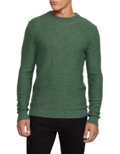 Oxford Leon Crew Neck Wool Rich Pullover In Green 10 Oxford Leon Crew Neck Wool Rich Pullover In Green -Myer Clothing Shop 986199850 5 720x928