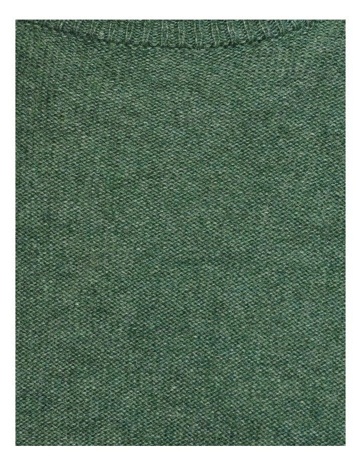 Oxford Leon Crew Neck Wool Rich Pullover In Green 6 Oxford Leon Crew Neck Wool Rich Pullover In Green - Image 6