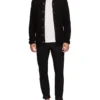 Oxford Lenny Button Up Cardigan In Black