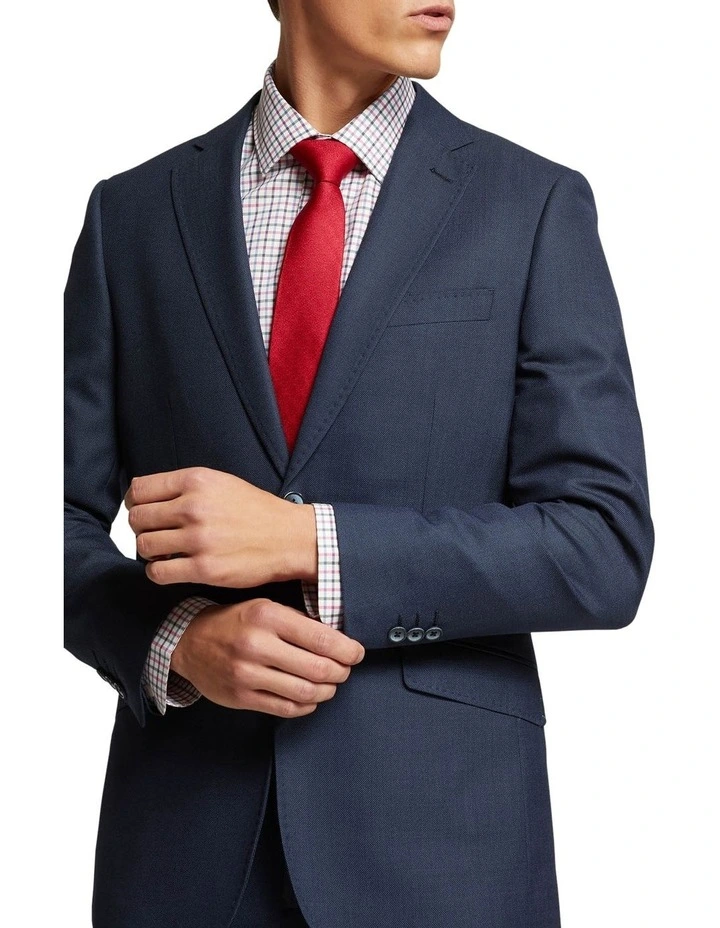 Oxford New Hopkins Wool Rich Suit Jacket In Blue 4 Oxford New Hopkins Wool Rich Suit Jacket In Blue - Image 4