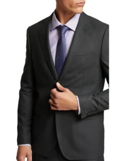 Oxford Auden Wool Rich Suit Jacket In Grey -Myer Clothing Shop 986202460 4 720x928