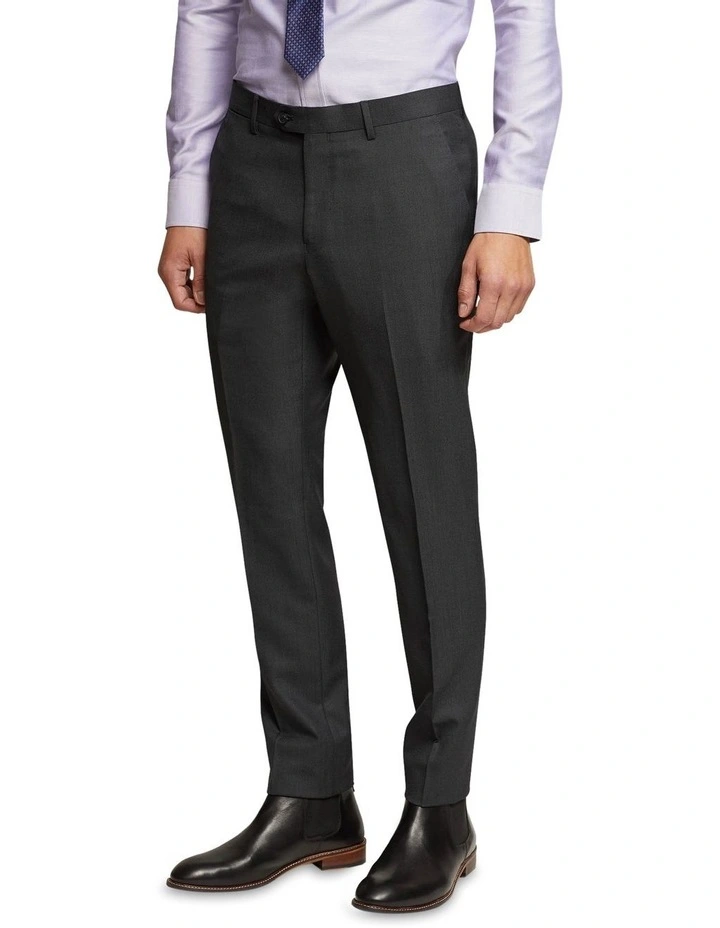 Oxford Auden Wool Rich Suit Trousers In Grey 2 Oxford Auden Wool Rich Suit Trousers In Grey - Image 2