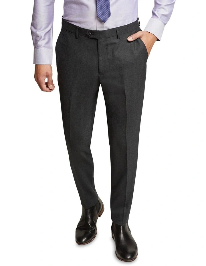 Oxford Auden Wool Rich Suit Trousers In Grey 4 Oxford Auden Wool Rich Suit Trousers In Grey - Image 4