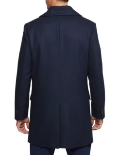 Oxford Mason Wool Rich Overcoat In Navy 8 Oxford Mason Wool Rich Overcoat In Navy -Myer Clothing Shop 986204350 3 720x928