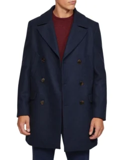 Oxford Mason Wool Rich Overcoat In Navy 10 Oxford Mason Wool Rich Overcoat In Navy -Myer Clothing Shop 986204350 5 720x928