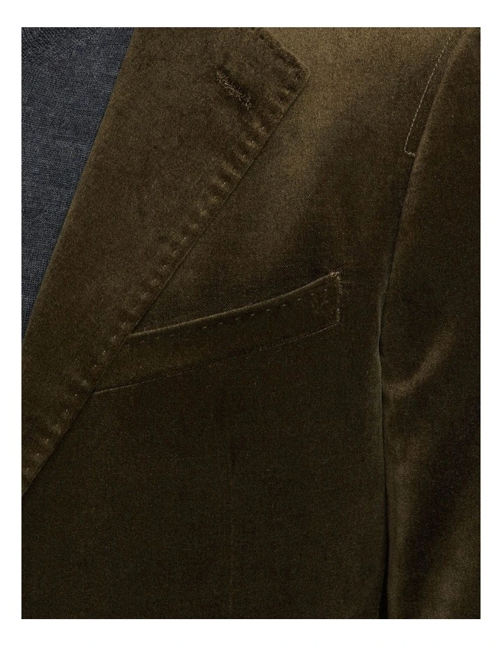 Oxford Blake Velvet Jacket In Green 6 Oxford Blake Velvet Jacket In Green - Image 6