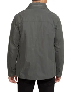 Oxford Miles Water Repellent Jacket In Green -Myer Clothing Shop 986205880 3 720x928