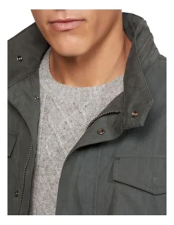 Oxford Miles Water Repellent Jacket In Green -Myer Clothing Shop 986205880 4 720x928