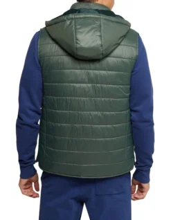 Oxford Bruno Eco Filling Puffa Vest In Green -Myer Clothing Shop 986206600 3 1 720x928