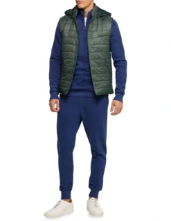 Oxford Bruno Eco Filling Puffa Vest In Green -Myer Clothing Shop 986206600 5 1 720x928