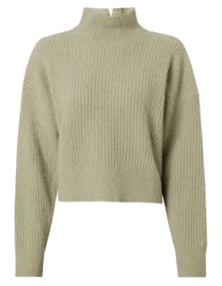 Calvin Klein Textured Slub High Neck Sweater In Grey 9 Calvin Klein Textured Slub High Neck Sweater In Grey -Myer Clothing Shop 986428810 5 720x928