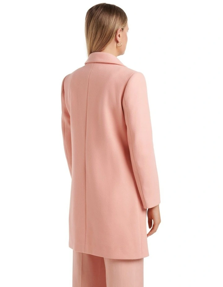 Forever New Diana Single Breasted Coatigan In Pink 2 Forever New Diana Single Breasted Coatigan In Pink - Image 2