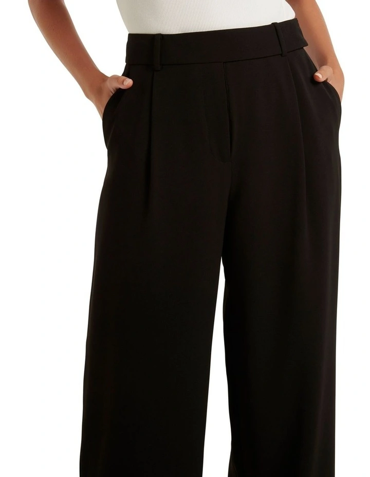 Forever New Isla Tall Wide Leg Pant In Black 4 Forever New Isla Tall Wide Leg Pant In Black - Image 4