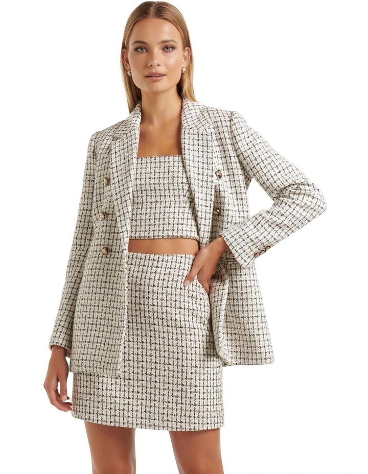 Forever New Pearl Boucle Jacket In Cream 1 Forever New Pearl Boucle Jacket In Cream