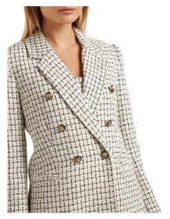 Forever New Pearl Boucle Jacket In Cream 8 Forever New Pearl Boucle Jacket In Cream -Myer Clothing Shop 986708710 4 720x928