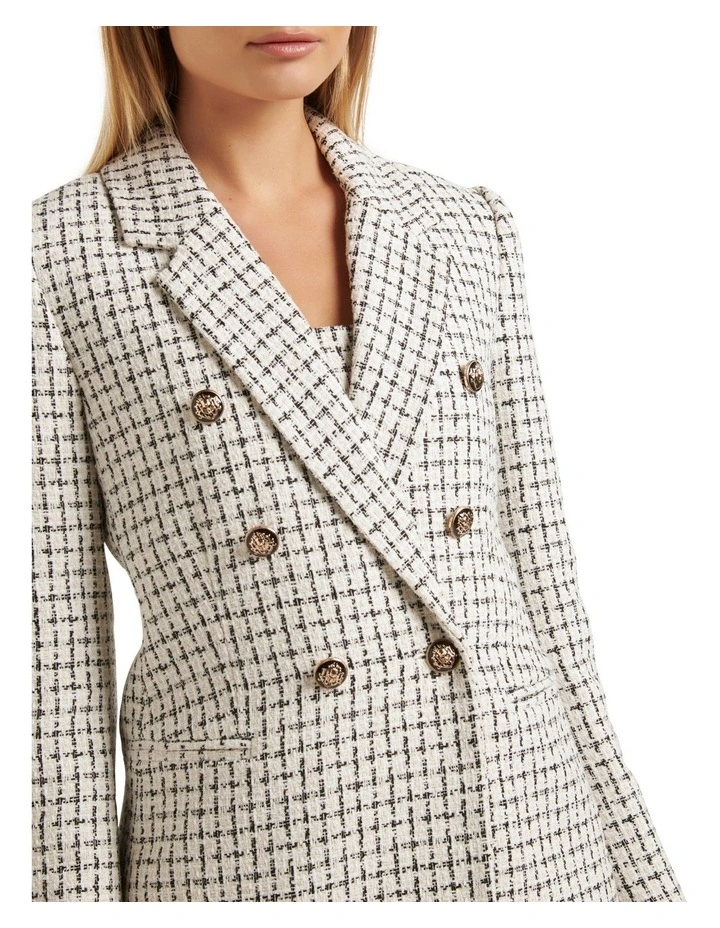Forever New Pearl Boucle Jacket In Cream 4 Forever New Pearl Boucle Jacket In Cream - Image 4