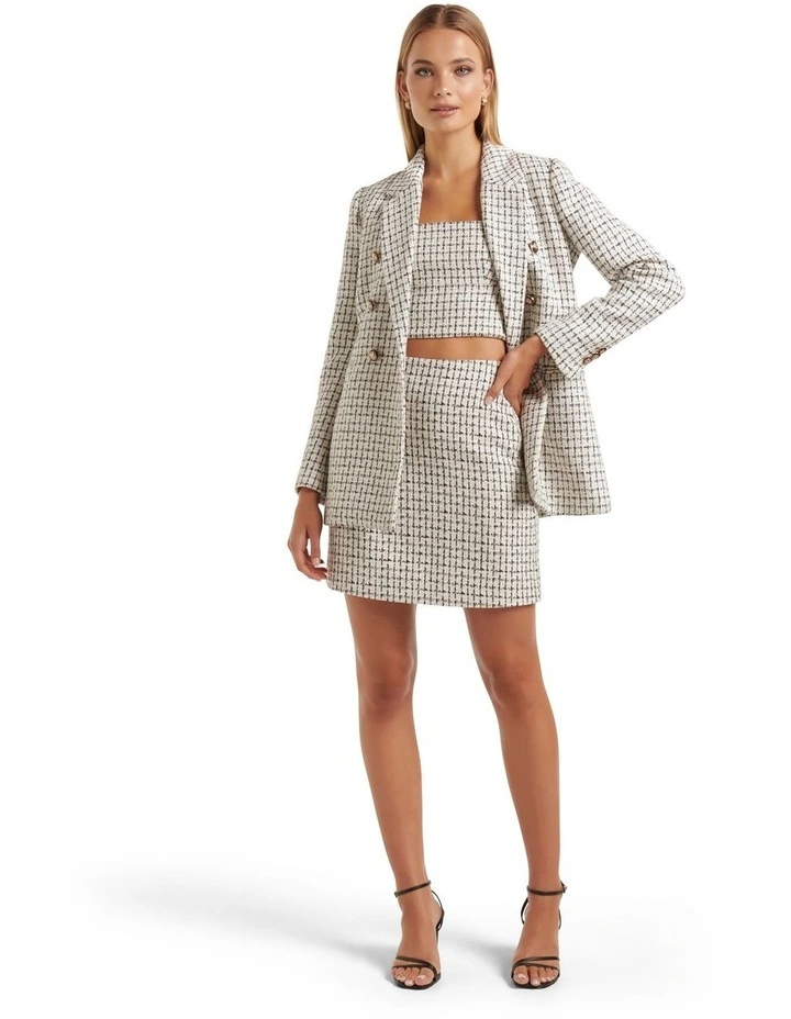 Forever New Pearl Boucle Jacket In Cream 5 Forever New Pearl Boucle Jacket In Cream - Image 5