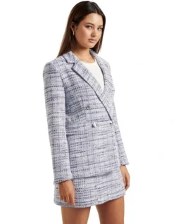 Forever New Bianca Boucle Jacket In Blue -Myer Clothing Shop 986710690 3 720x928