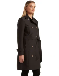 Forever New Tulip Structured Trench Mac In Black -Myer Clothing Shop 986803300 986811310 3 720x928