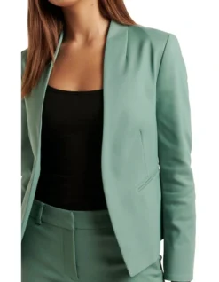 Forever New Alice Fitted Blazer In Green -Myer Clothing Shop 986805730 986830930 4 720x928