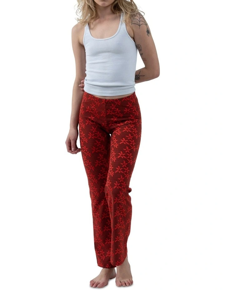 Azealia Pant In Red Multi 1 Azealia Pant In Red Multi